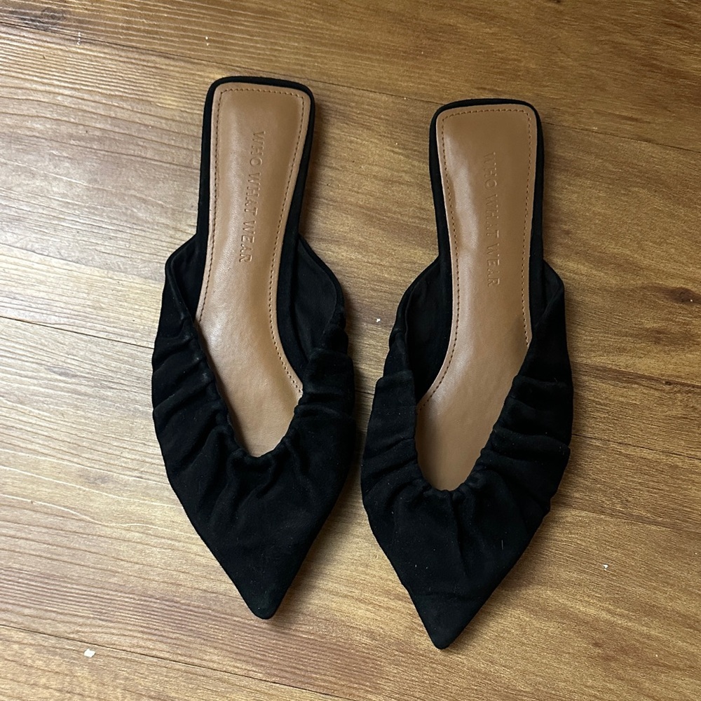 Who What Wear Black Flats